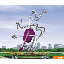 Modern Large Stainless steel Arts Abstract sculpture for Garden decoration